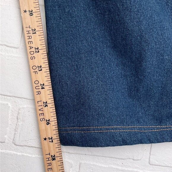 Duluth Jeans Men 46x30 ACT 44x27 Blue Gusset Cotton Flannel‎ Lined Heavy Chore - Picture 9 of 11